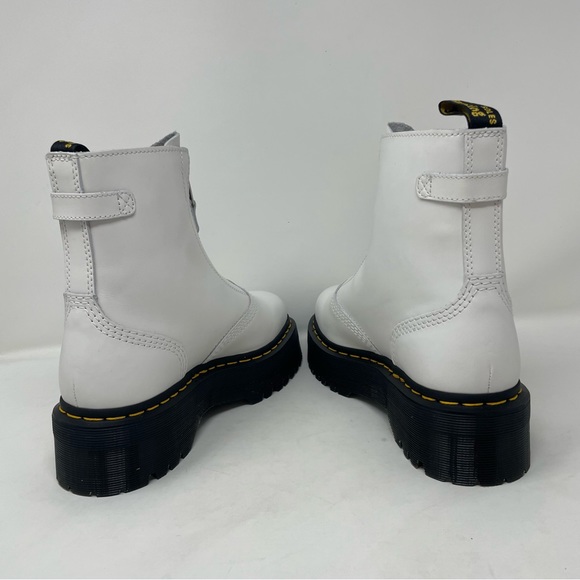 New Dr. Martens Jetta Sendal Smooth White Leather Platform Lady’s Boots Size 9 - Picture 5 of 7